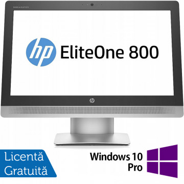 All In One HP EliteOne 800 G2, 23 Inch Full HD, Intel Core i5-6500 3.20GHz, 16GB DDR4, 240GB SSD, Webcam + Windows 10 Pro, Refurbished All In One