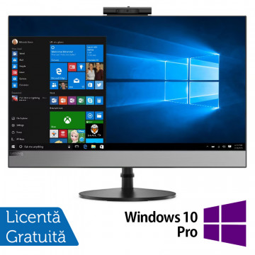 All In One Refurbished LENOVO V530, 24 Inch Full HD IPS LED, Intel Core i5-8400 2.80-4.00GHz, 8GB DDR4, 240GB SSD, DVD-ROM + Windows 10 Pro Calculatoare All In One 1