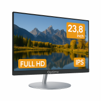All in One Nou OptimX QD40, 23.8 Inch Full HD, Procesor Intel N100 pana la 3.40GHz (Generatia a 12-a), 8GB DDR4, 256GB SSD, Wi-Fi, Bluetooth, Boxe