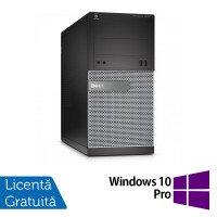 Calculator DELL OptiPlex 7020 Tower, Intel Core i5-4590 3.30GHz, 8GB DDR3, 120GB SSD, DVD-RW + Windows 10 Pro