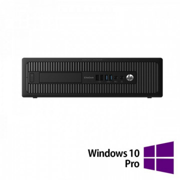 PC Refurbished HP ProDesk 600 G1 SFF, Intel Core i5-4570 3.20GHz, 8GB DDR3, 256GB SSD, DVD-ROM + Windows 10 Pro Calculatoare Refurbished 1