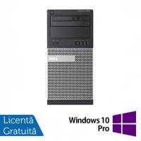 Calculator Refurbished DELL OptiPlex 9020 Tower, Intel Core i5-4590 3.30GHz, 4GB DDR3, 120GB SSD, DVD-RW + Windows 10 Pro