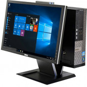 All in One Second Hand DELL 3010 SFF + Monitor 22 Inch, Intel Core i5-3470 3.20GHz, 8GB DDR3, 240GB SSD, DVD-RW