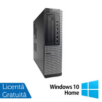 Calculator DELL OptiPlex 7010 Desktop, Intel Core i3-2100 3.10GHz, 4GB DDR3, 250GB SATA, DVD-RW + Windows 10 Home