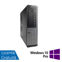 Calculator DELL OptiPlex 7010 Desktop, Intel Core i3-2100 3.10GHz, 4GB DDR3, 250GB SATA, DVD-RW + Windows 10 Pro