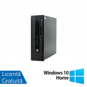 Calculator HP 400 G1 SFF, Intel Core i5-4570 3.20GHz, 4GB DDR3, 500GB SATA, DVD-RW + Windows 10 Home, Refurbished Calculatoare Refurbished