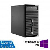 Calculator HP 400 G2 Tower, Intel Core i3-4130 3.40GHz, 8GB DDR3, 240GB SSD, DVD-RW + Windows 10 Pro, Refurbished Calculatoare Refurbished