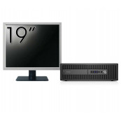 Pachet Calculator HP 800 G2 SFF, Intel Core i5-6500 3.20GHz, 8GB DDR4, 120GB SSD + Monitor 19 Inch, Second Hand Oferte Pachete IT