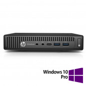 PC Refurbished HP EliteDesk 800 G2 Mini PC, Intel Core i5-6500 3.20-3.60GHz, 8GB DDR4, 256GB SSD + Windows 10 Pro Calculatoare Refurbished