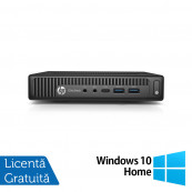 PC Refurbished HP Elitedesk 800 G2 Mini PC, Intel Core i5-6500T 2.50GHz, 8GB DDR4, 256GB SSD + Windows 10 Home Calculatoare Refurbished