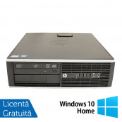 Calculator HP 8200 Elite SFF, Intel Core i7-2600 3.40GHz, 8GB DDR3, 500GB SATA, DVD-RW + Windows 10 Home, Refurbished Calculatoare Refurbished