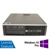 Calculator Refurbished HP 8200 SFF, Intel Pentium G620 2.60GHz, 4GB DDR3, 250GB SATA, DVD-RW + Windows 10 Pro Calculatoare Refurbished