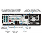 Echipamente POS - Sistem POS Second Hand HP Retail System RP5810 SFF, Intel Core i5-4570S 2.90GHz, 8GB DDR3, 128GB SSD, 4 x Serial Port, 1 x 24 Volt USB, 3 x 12 Volt USB + Monitoare Retail 14 Inch HP L7014t Touchscreen + 10 Inch HP L7010t, POS Echipamente POS