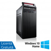 Calculator Refurbished LENOVO ThinkCentre E73 Tower, Intel Pentium G3220 3.00GHz, 4GB DDR3, 500GB SATA, DVD-RW + Windows 10 Home Calculatoare Refurbished