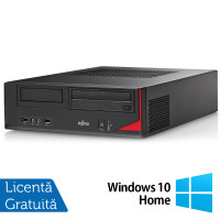 Calculator FUJITSU SIEMENS E410 Desktop, Intel Core i3-3220 3.30GHz, 4GB DDR3, 250GB SATA, Radeon HD7470 1GB GDDR3, DVD-RW + Windows 10 Home