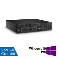 Calculator DELL 3020 Mini PC, Intel Core i5-4590T 2.00GHz, 4GB DDR3, 500GB SATA + Windows 10 Pro