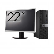 Pachet Calculator Second Hand DELL OptiPlex 5050 SFF, Intel Core i5-6500 3.20GHz, 8GB DDR4, 256GB SSD + Monitor 22 Inch Solutii de lucru pentru acasa sau scoala