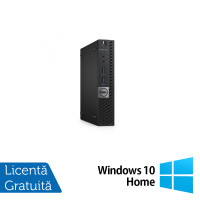 Calculator Refurbished DELL OptiPlex 7040 Mini PC, Intel Core i5-6400T 2.20 - 2.80GHz, 8GB DDR4, 256GB SSD + Windows 10 Home