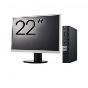 Pachet Calculator Second Hand DELL OptiPlex 7060 Mini PC, Intel Core i5-8500T 2.10 - 3.50GHz, 16GB DDR4, 512GB SSD + Monitor 22 Inch Solutii de lucru pentru acasa sau scoala