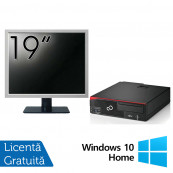 Pachet Calculator Fujitsu Esprimo D756 Desktop, Intel Core i5-6500 3.20GHz, 8GB DDR4, 500GB SATA, DVD-ROM + Monitor 19 Inch + Windows 10 Home