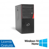Calculator Refurbished Fujitsu Siemens P720 Tower, Intel Core i3-4130 3.40GHz, 8GB DDR3, 120GB SSD, DVD-RW + Windows 10 Home Calculatoare Refurbished