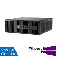 Calculator HP 400 G3 SFF, Intel Celeron G3900 2.80GHz, 4GB DDR4, 500GB SATA, DVD-RW + Windows 10 Pro