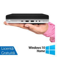 Calculator Refurbished HP EliteDesk 800 G3 Mini PC, Intel Core i5-7500 3.40GHz, 8GB DDR4, 480GB SSD + Windows 10 Home