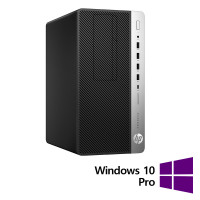Calculator Refurbished HP ProDesk 600 G4 Tower, Intel Core i7-8700 3.20 - 4.60GHz, 16GB DDR4, 1TB HDD+ Windows 11 Pro