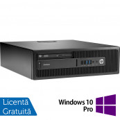 PC Refurbished HP EliteDesk 705 G3 SFF, AMD A6-9500 3.50GHz, 4GB DDR4, 500GB SATA, DVD-RW + Windows 10 Pro Calculatoare Refurbished