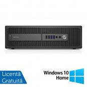 PC Refurbished HP 800 G2 SFF, Intel Core i7-6700 3.40GHz, 16GB DDR4, 480GB SSD + Windows 10 Home Calculatoare Refurbished
