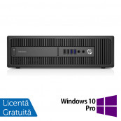 PC Refurbished HP 800 G2 SFF, Intel Core i7-6700 3.40GHz, 8GB DDR4, 480GB SSD + Windows 10 Pro Calculatoare Refurbished