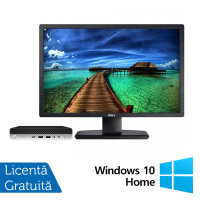 Pachet Calculator Refurbished HP EliteDesk 800 G3 Mini PC, Intel Core i5-7500 3.40GHz, 8GB DDR4, 480GB SSD + Monitor IPS 24 Inch + Windows 10 Home