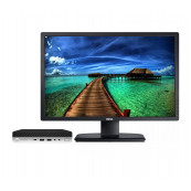 Pachet Calculator Second Hand HP EliteDesk 800 G3 Mini PC, Intel Core i5-7500 3.40GHz, 8GB DDR4, 480GB SSD + Monitor IPS 24 Inch Pachet Calculator + Monitor