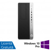 Calculator Refurbished HP EliteDesk 800 G4 Tower, Intel Core i7-8700 3.20-4.60GHz, 16GB DDR4, 240GB SSD + Windows 10 Pro Calculatoare Refurbished