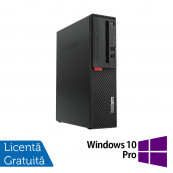 PC Refurbished Lenovo ThinkCentre M710S SFF, Intel Core i5-6500 3.20-3.60GHz, 8GB DDR4, 256GB SSD + Windows 10 Pro Calculatoare Refurbished