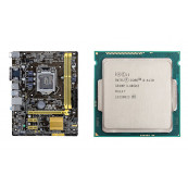 Placa de baza Asus H81M-E, Socket 1150, mATX, Shield, Cooler + Procesor Intel Core i3-4130 3.40GHz, 3 MB Cache, Second Hand Componente PC Second Hand