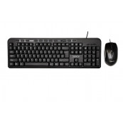 Periferice - Kit Tastatura + Mouse SPACER SPDS-1691, Qwerty, USB, Negru, Componente & Accesorii Periferice