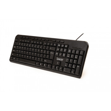 Kit Tastatura + Mouse SPACER SPDS-1691, Qwerty, USB, Negru Periferice