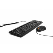 Tastaturi - Kit Tastatura + Mouse SPACER SPDS-S6201, Qwerty, USB, 1000 - 2000 dpi, Negru, Componente & Accesorii Periferice Tastaturi