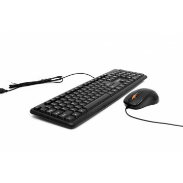 Kit Tastatura + Mouse SPACER SPDS-S6201, Qwerty, USB, 1000 - 2000 dpi, Negru Periferice 1