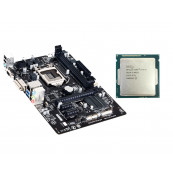 Placa de baza Gigabyte GA-H81M-DS2V, Socket 1150, mATX, Shield, Cooler + Procesor Intel Core i3-4130 3.40GHz, Second Hand Componente PC Second Hand