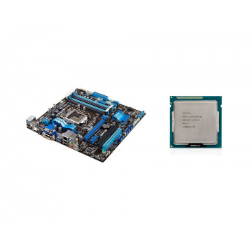 Placa de baza Asus P8Z77-M + Procesor Intel Core i5-3470 3.20GHz, Socket 1155, mATX, Shield, Cooler, Second Hand Componente PC Second Hand 1