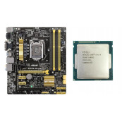 Placa de Baza Asus Z87M-Plus, Socket 1150, mATX, Shield, Cooler + Intel Core i3-4130 3.40GHz Componente PC Second Hand
