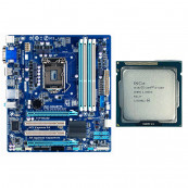 Placa de baza Gigabyte GA-B75M-D3H + Procesor Intel Core i3-3220, Socket 1155, mATX, Cooler, Second Hand Componente Calculator