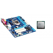 Placa de baza + Procesor - Placa de Baza Second Hand GIGABYTE GA-H61M-S2PV, Socket 1155, mATX, Shield, Cooler + Intel Core i3-2100 3.10GHz, Calculatoare Componente PC Second Hand Placa de baza + Procesor