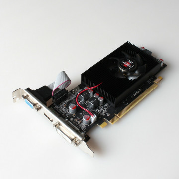 Placa video AMD Radeon R7 200, 4GB GDDR5 128-Bit, DVI, HDMI, VGA, Low + High Profile Componente Calculator