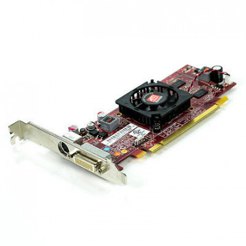 Placa video PCI-E Ati Radeon 4550, 512Mb, High Profile + Cablu DMS-59 cu doua iesiri VGA, Second Hand Componente Calculator