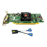 Placa video PCI-E ATI Radeon Card 6350 512MB, DMS-59, low profile design + Adaptor cablu video DMS 59 la 2 x VGA