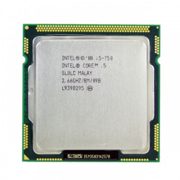 Procesor Intel Core i5-750 2.66GHz, 8MB Cache, Socket 1156, Second Hand Componente Calculator