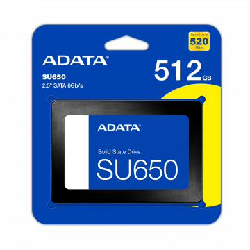 SSD ADATA SU650, 512GB, 2.5 Inch, SATA-III, ASU650SS-512GT-R Componente Laptop Second Hand 1